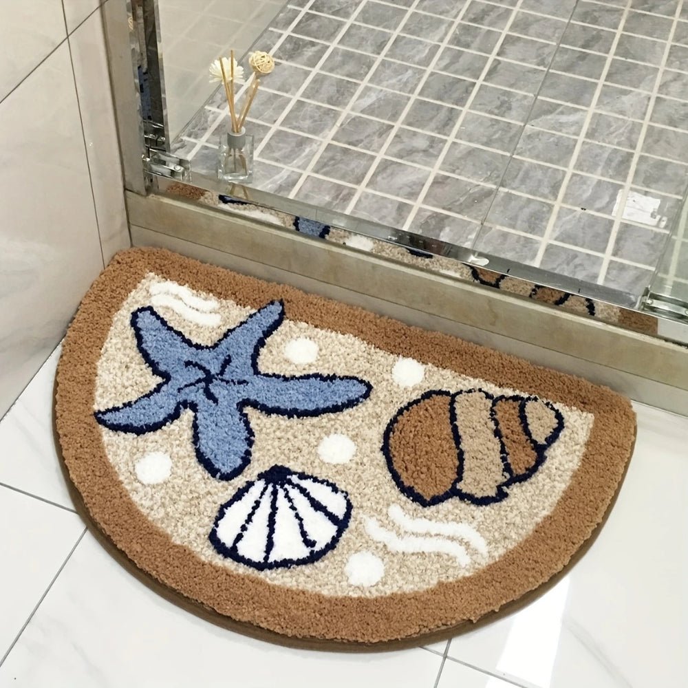 Hommfer – Tappeto da bagno antiscivolo a mezzaluna