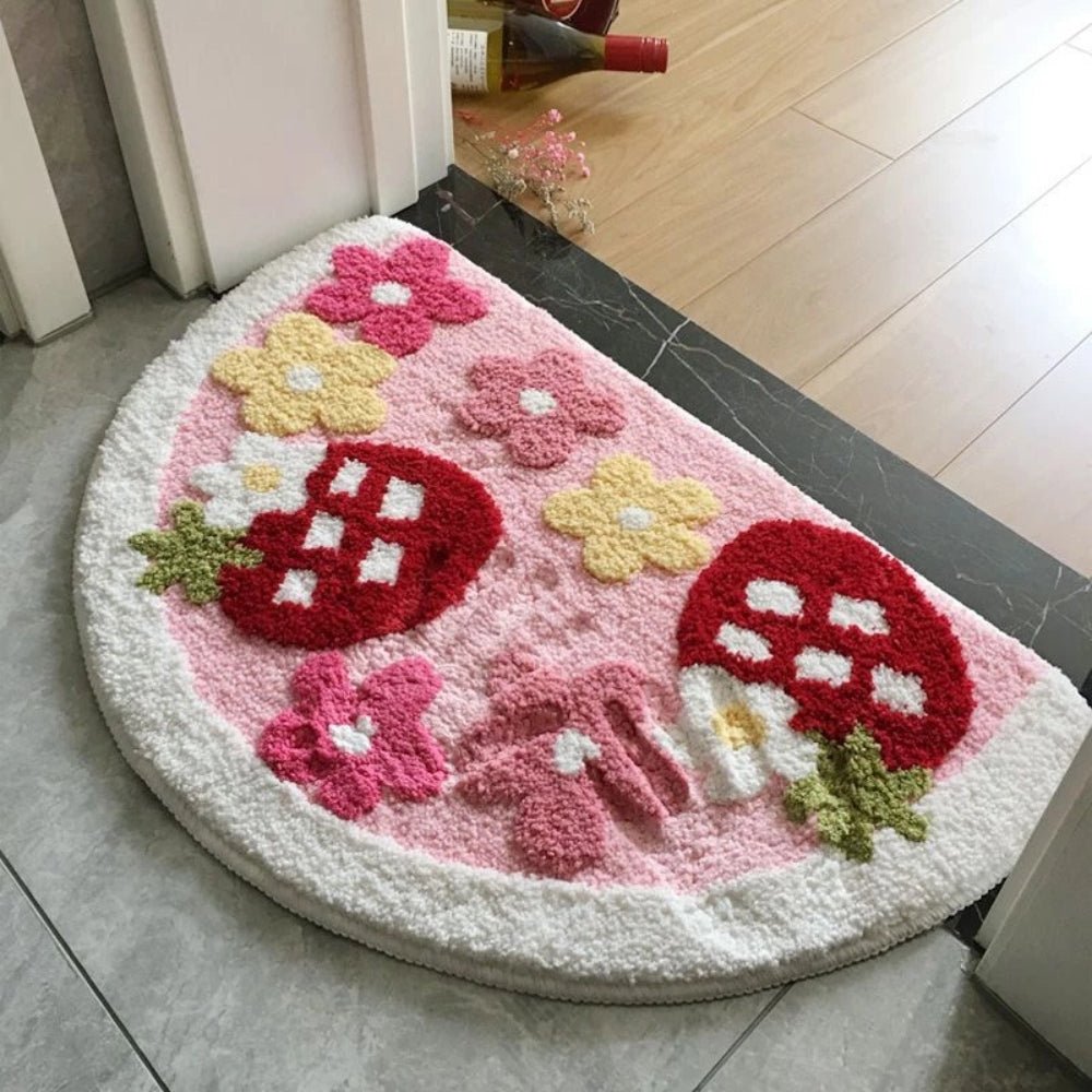 Hommfer – Tappeto da bagno antiscivolo a mezzaluna