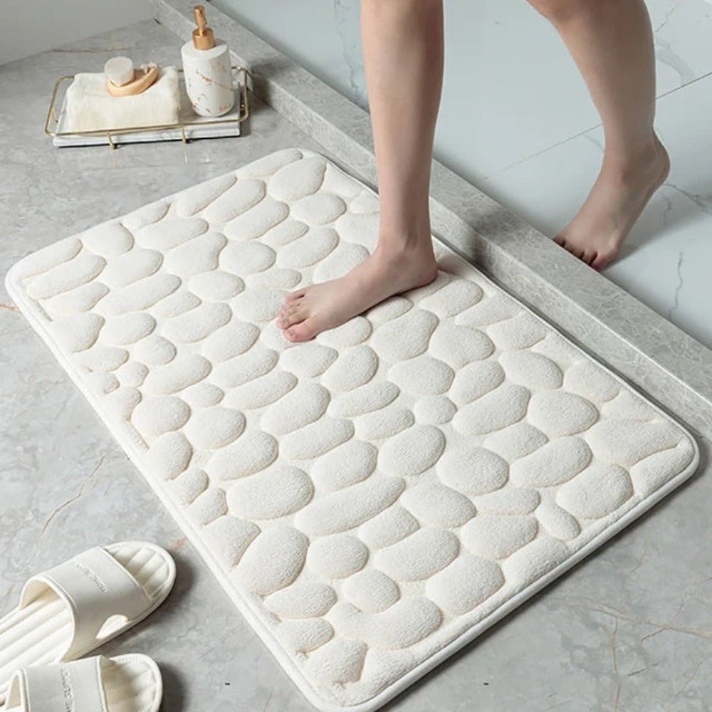 Hommfer - Tapis de bain doux antidérapant à séchage rapide