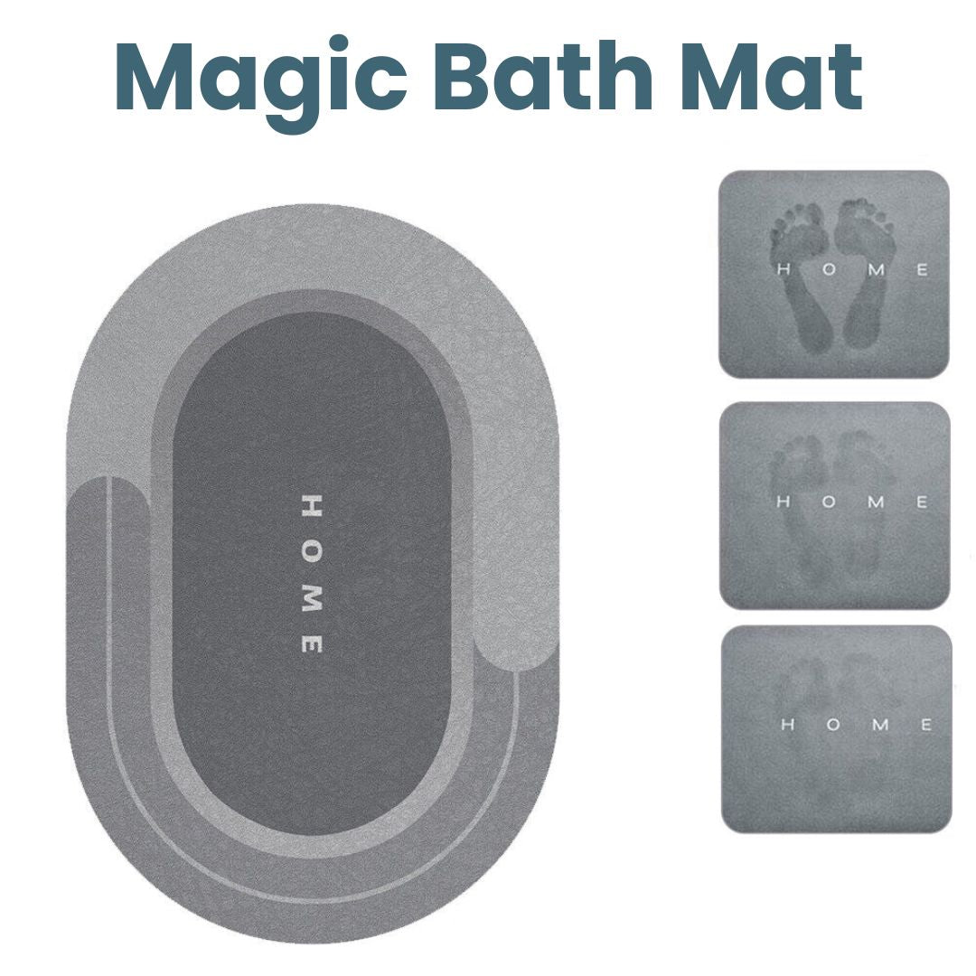 Hommfer - Magische Badematte | Super saugfähige, rutschfeste Matte