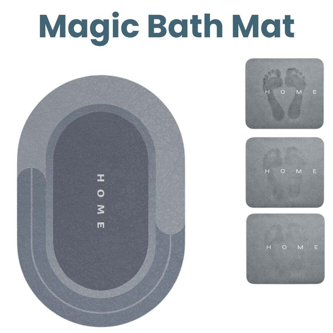 Hommfer - Magische Badematte | Super saugfähige, rutschfeste Matte