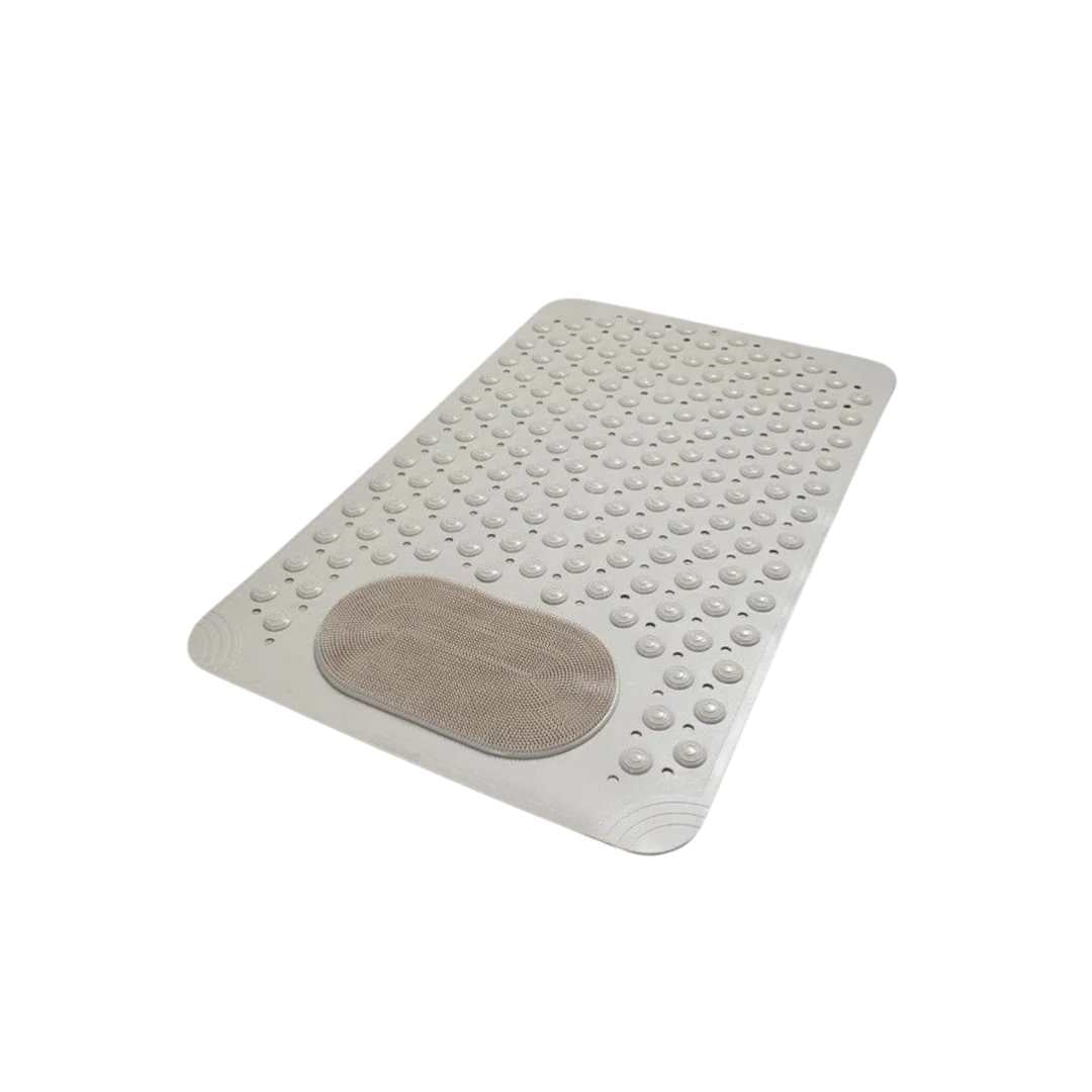 Hommfer – Tapis de Douche Antidérapant avec Nettoyeur de Pieds