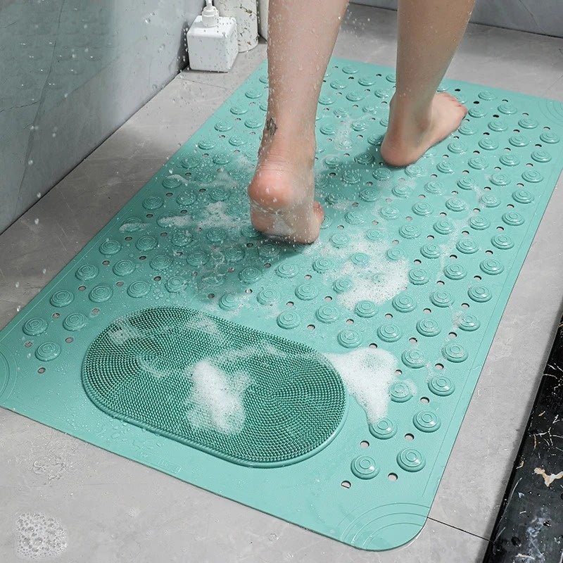 Hommfer – Tappeto doccia antiscivolo con pulisci piedi