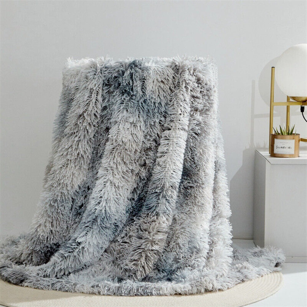 Flauschige Kunstfell Decke