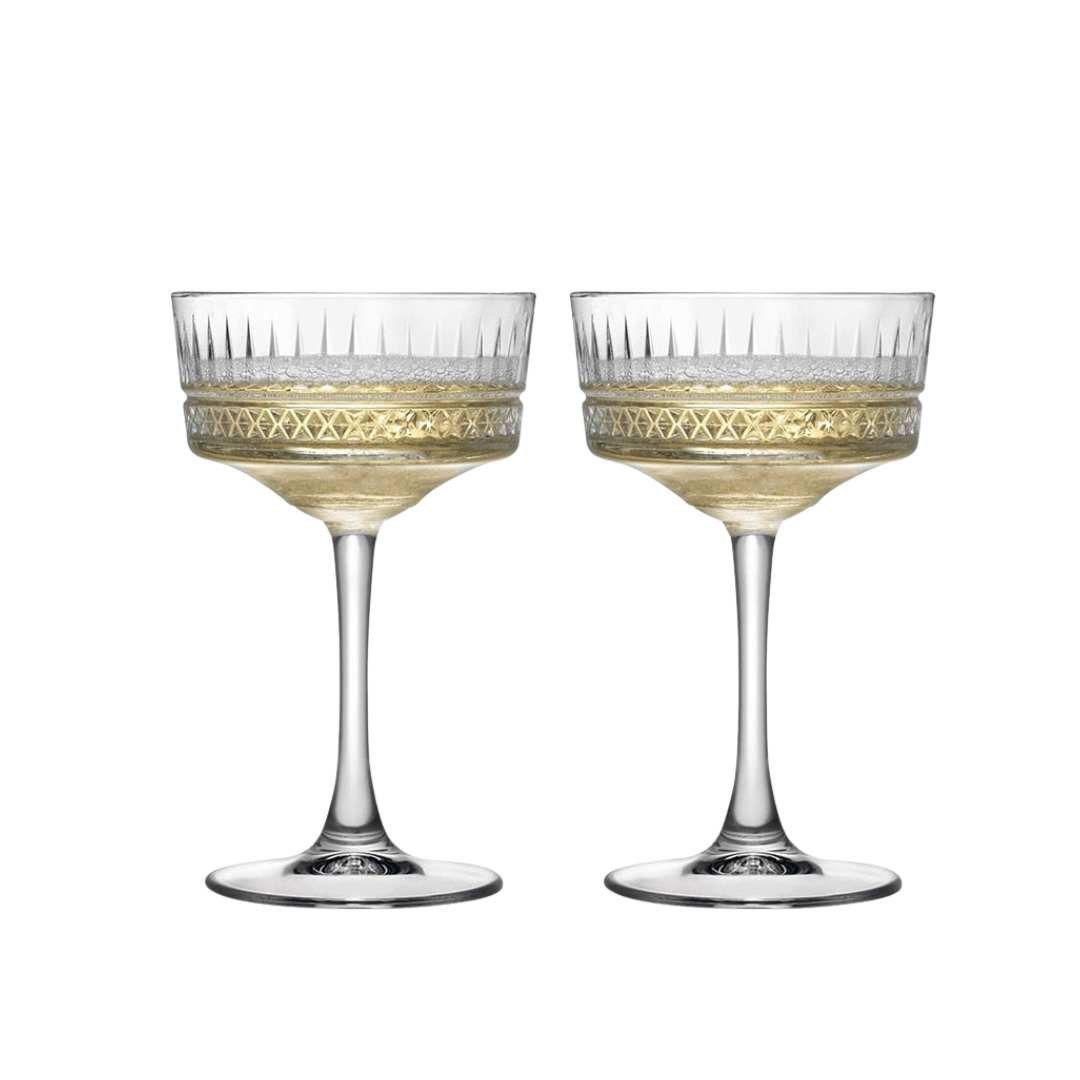 Lot de 2 verres à cocktail en verre soufflé | Virelle Maison