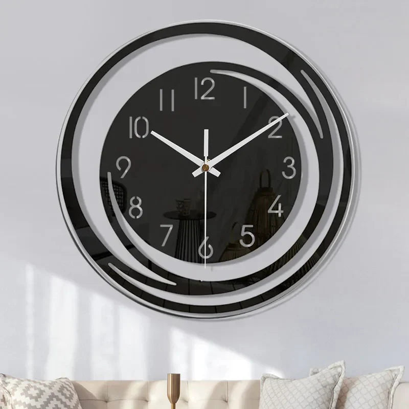 Modern Black Wall Clock in Acrylic - ScandiTime