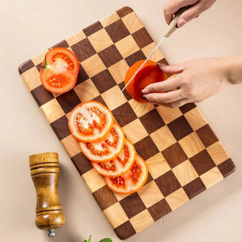 Planche à découper antidérapante en bois d’acacia massif | Virelle Maison