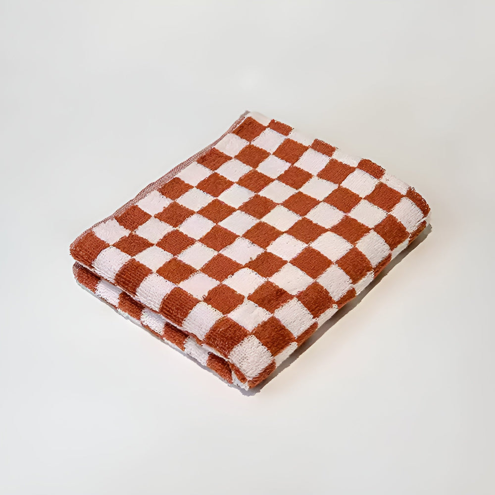 Toalla de algodón retro Checkmate