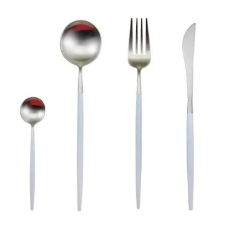 Set de couverts 4 pièces en acier inoxydable coloré | Virelle Maison