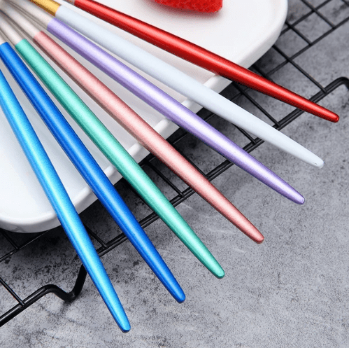 Set de couverts 4 pièces en acier inoxydable coloré | Virelle Maison