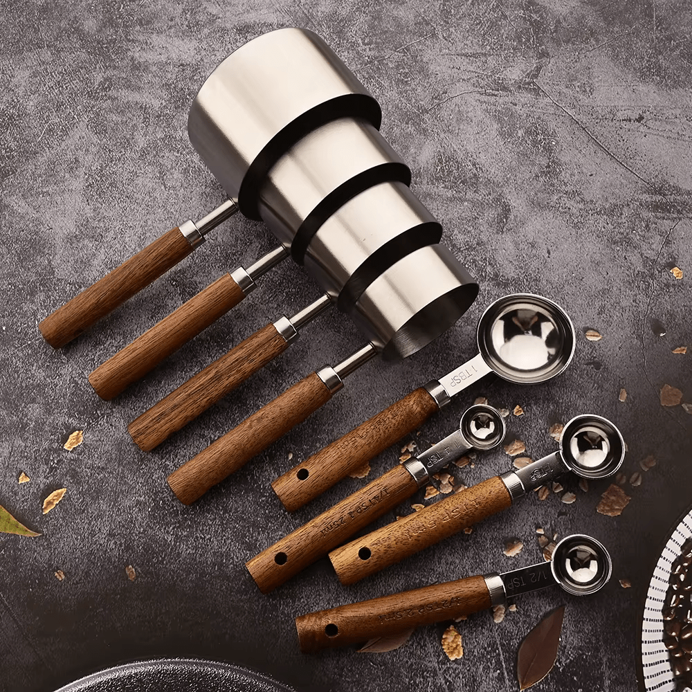 Set doseur en acier inox et chêne massif | Virelle Maison