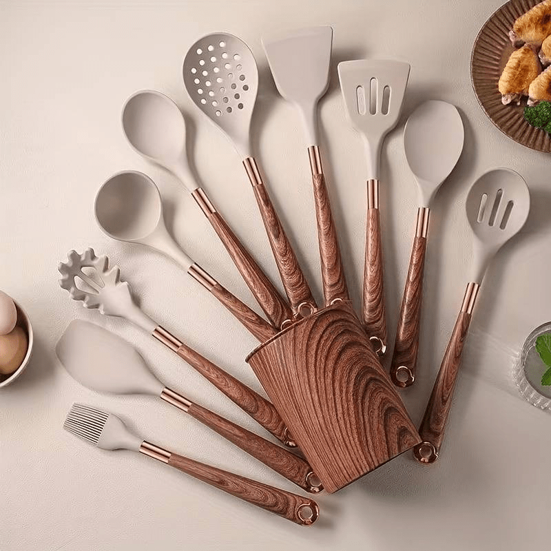 Set d’ustensiles de cuisine en silicone résistant | Virelle Maison