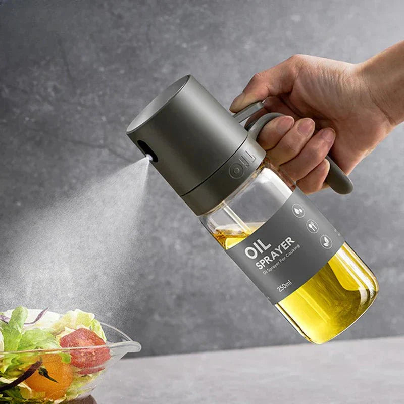 Spray à huile en verre borosilicaté 250 ml, design épuré | Virelle Maison