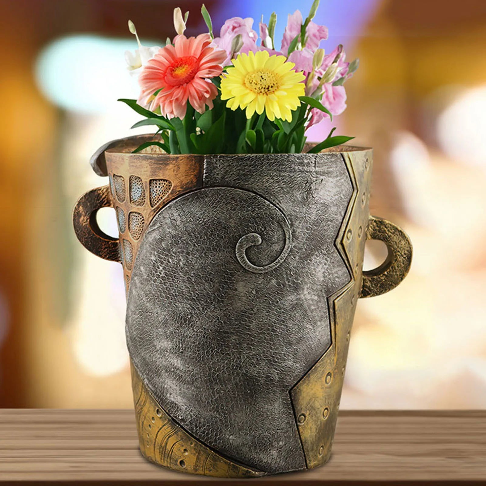 Stylish Abstract Art Plant Pot Ornaments - RetroVisage