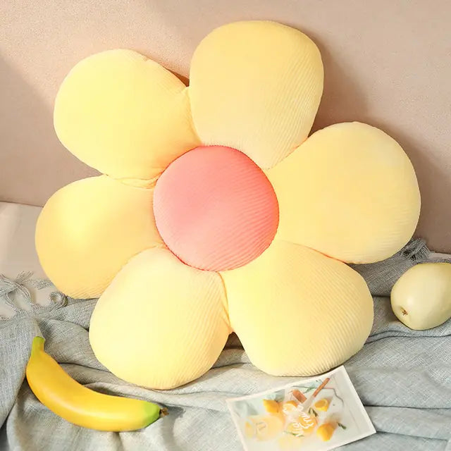 Cojín Estilizado y Cómodo en Forma de Flor - Floral Bliss