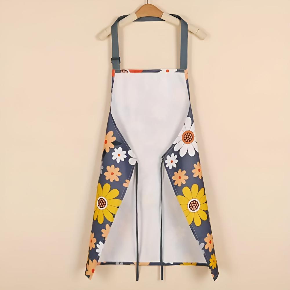 Tablier de cuisine en coton enduit à imprimé floral vintage | Virelle Maison