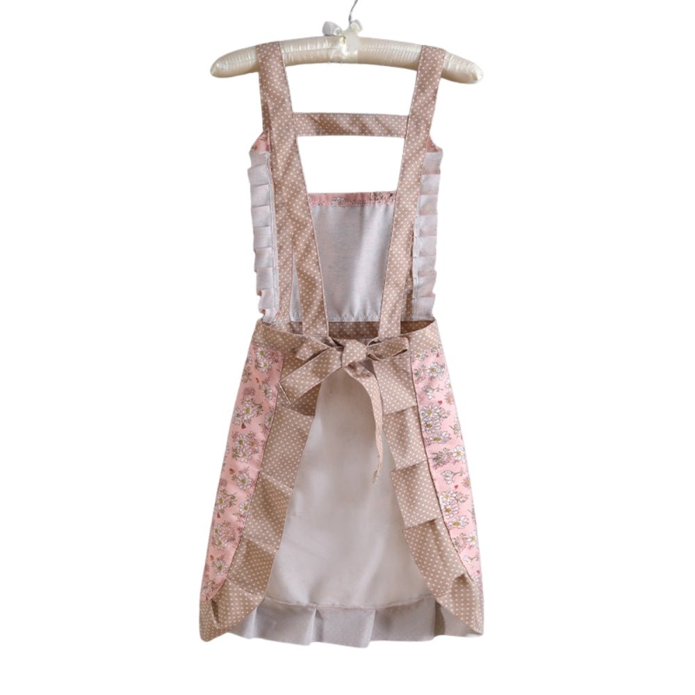 Tablier de cuisine en coton fleuri, imperméable | Virelle Maison