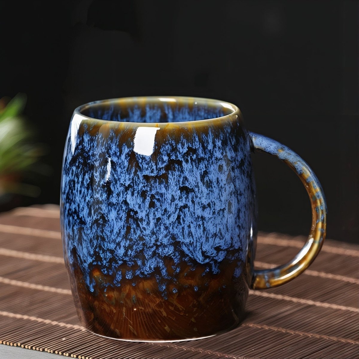Tasses à café en céramique colorée à motif marbré | Virelle Maison