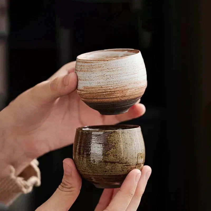 Tasses à espresso en céramique artisanale émaillée | Virelle Maison