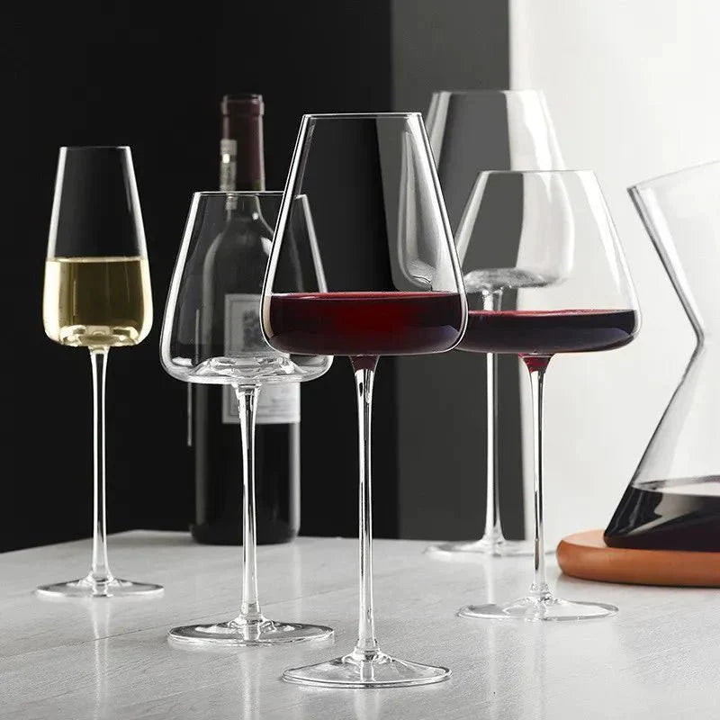 Verres à vin et champagne en cristal soufflé main | Virelle Maison
