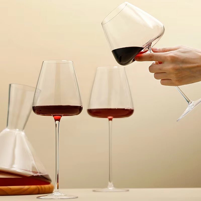 Verres à vin et champagne en cristal soufflé main | Virelle Maison