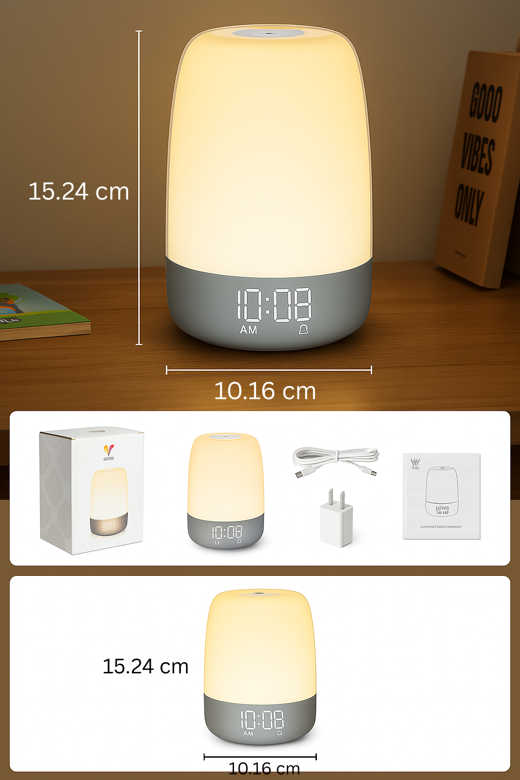 Lampe de réveil avec sons naturels - Aurora