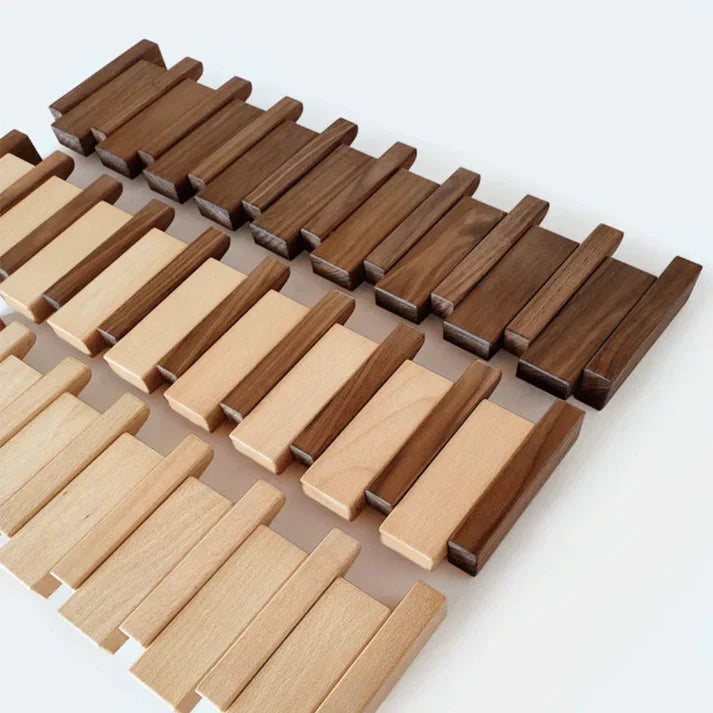 Perchero de piano de madera - HarmonyCoat